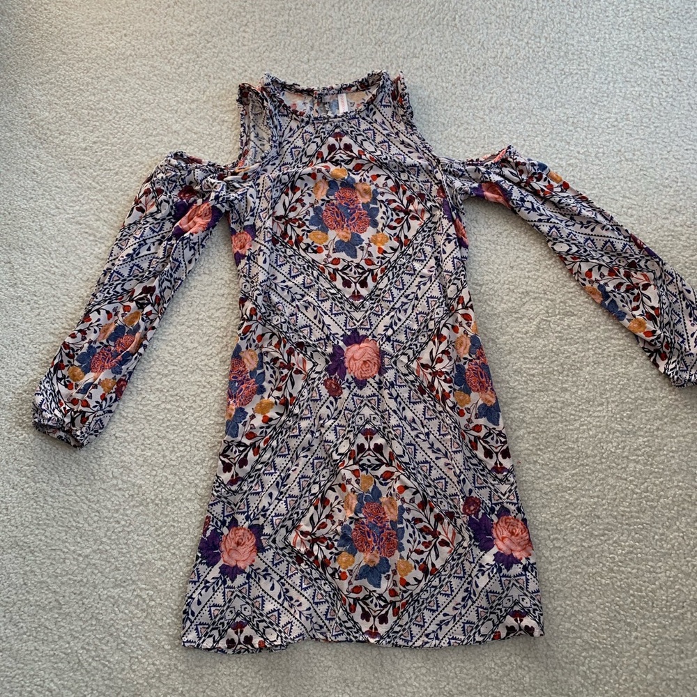 Floral Print Off-Shoulder Dress